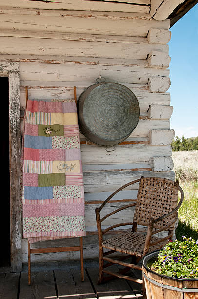 istock Front porch of old cabin 506138576