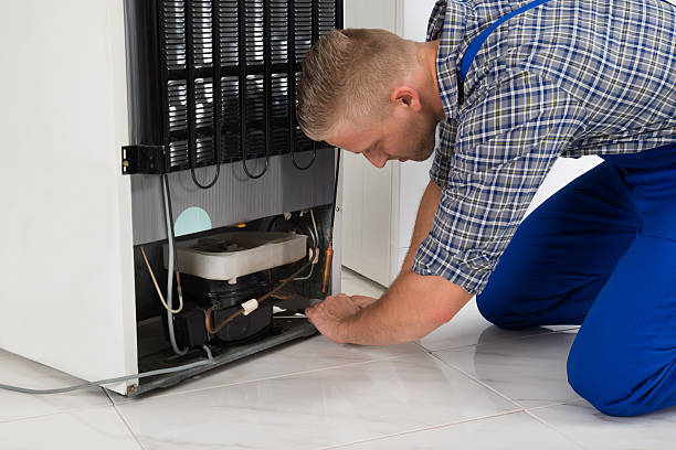 istock Repairman Making Refrigerator Appliance 506138584