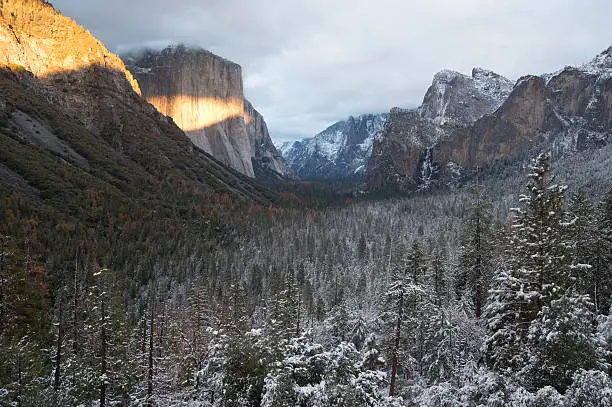 tunnel view sunlit the elcapitan suface