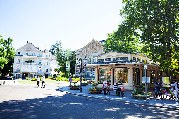 Chemnitz city, Germany. Street view of German residential architecture. Apartment buildings of Kassberg district.