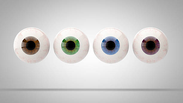 istock Set of eye balls isolated (4 colors) 506144494