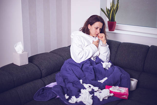 istock Woman with the flu 506145010