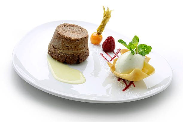 istock Tartlet soft heart chocolate and mint ice cream 506147292