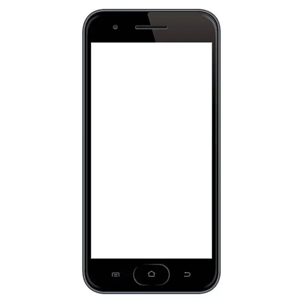 Vector illustration of Vector mobile phone template