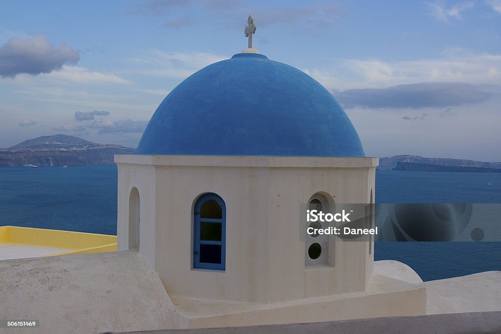 Santorini, Greece The famous holiday island Aegean Sea Stock Photo