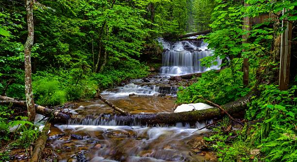 istock Serenity At Wagner Falls In Munising Michigan 506152075