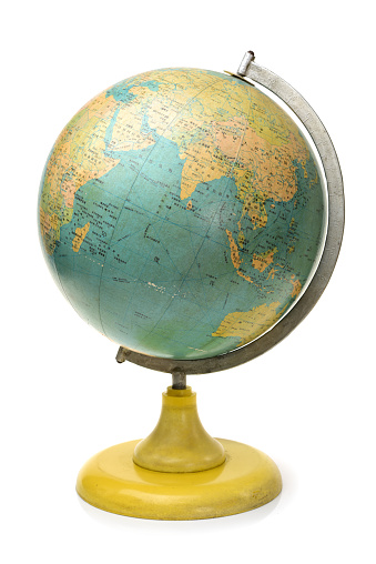 Desktop Globe isolated on white background