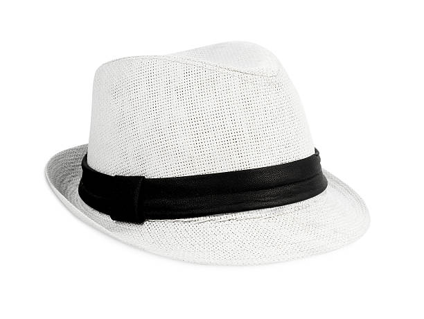 istock Pretty straw hat isolated on white background 506156365