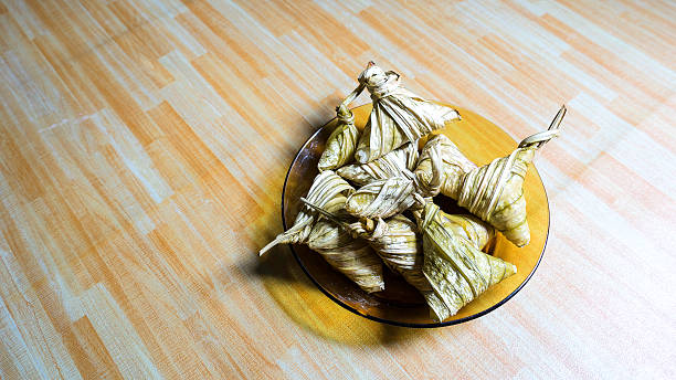 istock Asian Raya festivity cuisine ketupat palas or packed rice 506157733