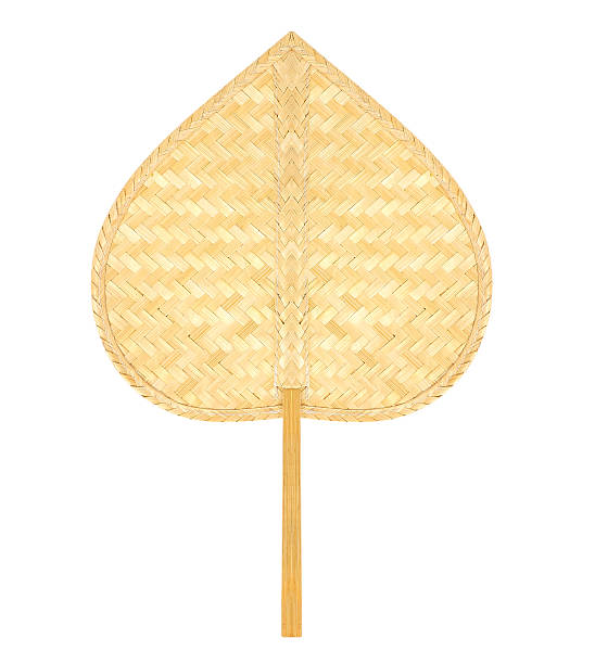 istock Mobile bamboo fan isolated on white background 506158375