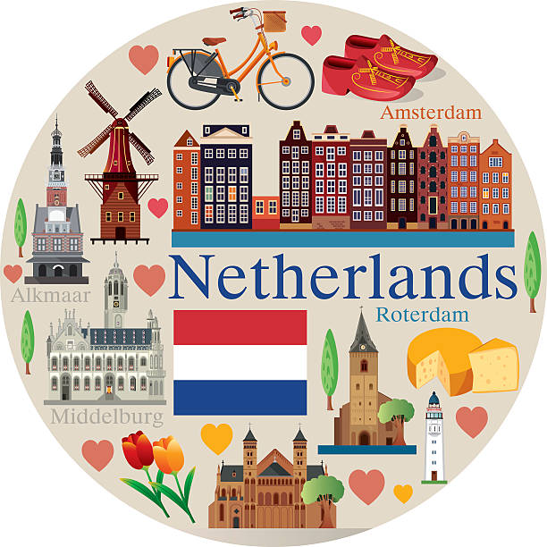 stockillustraties, clipart, cartoons en iconen met netherlands - maastricht