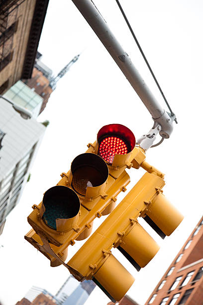 istock Red Trafic Light in New York 506163650