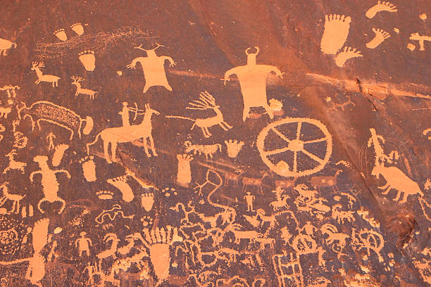 istock Indian petroglyphs, Newspaper Rock State Historic Monument, Utah 506186853