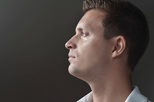 istock Face profile of male looking to the left 506187033