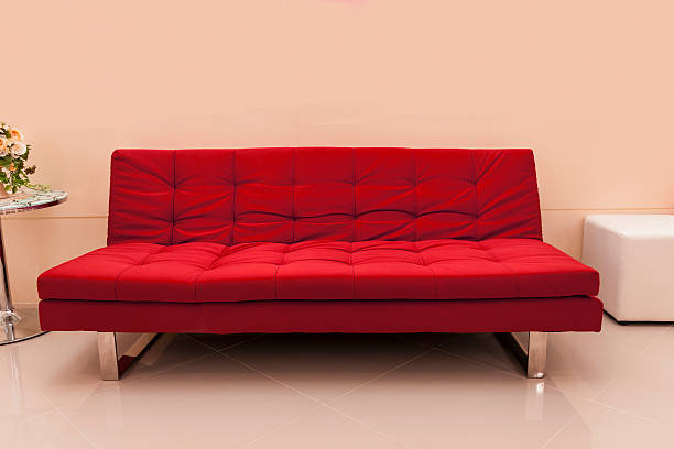 istock red seat in pink room, sofa 506188745