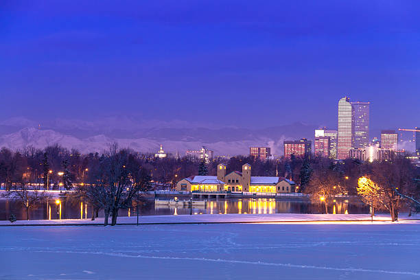 istock Denver Colorado Skyline in Snow Feb 2013 506189381