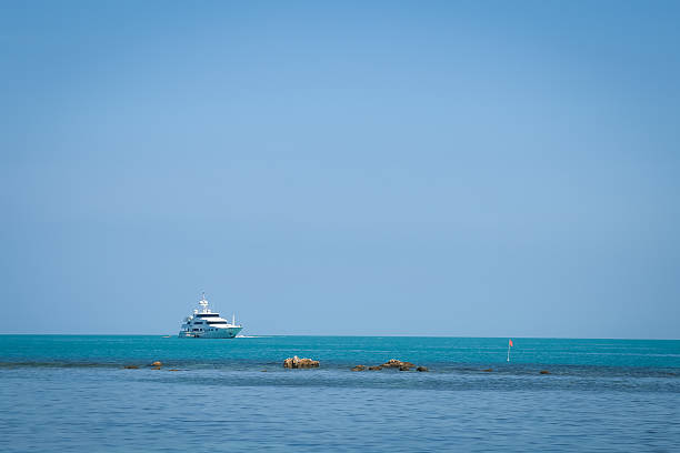 Picture of a beautiful yacht in the sea