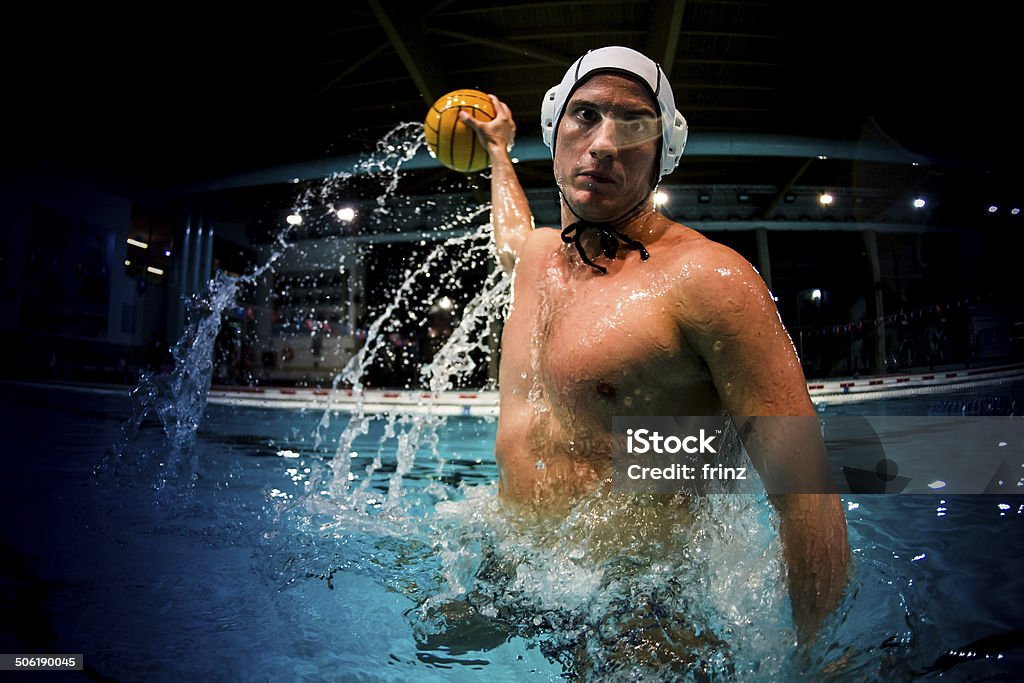 water polo player water polo player in swimming pool Water Polo Stock Photo