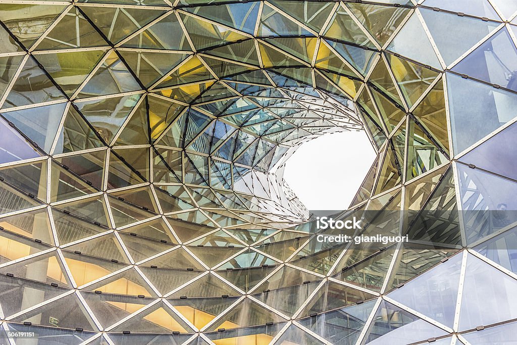 Architektonische Details des Einkaufszentrums in Frankfurt - Lizenzfrei Architektur Stock-Foto