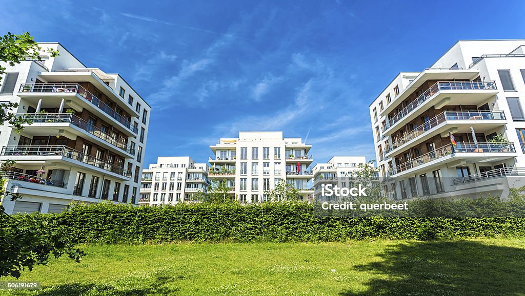 Moderne Apartments - Lizenzfrei Arbeitsstätten Stock-Foto