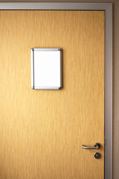 Frame on hospital room door