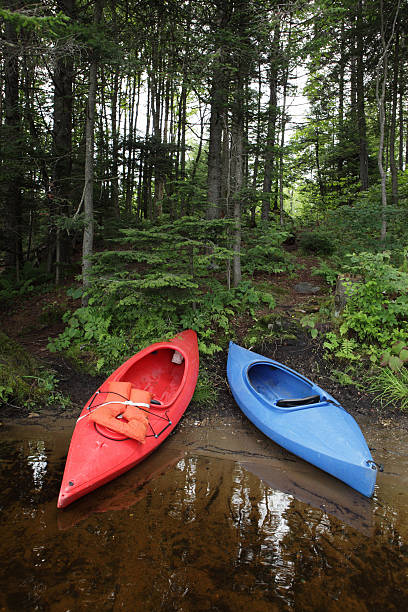 istock Kayaks beside a lake 506193355