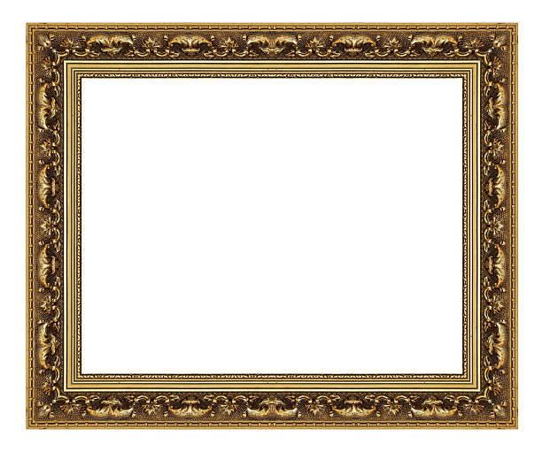 istock Picture Frame antique isolated on white background 506193483