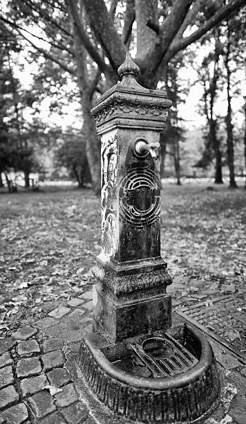 istock Old Fountain. Black and White 506193805