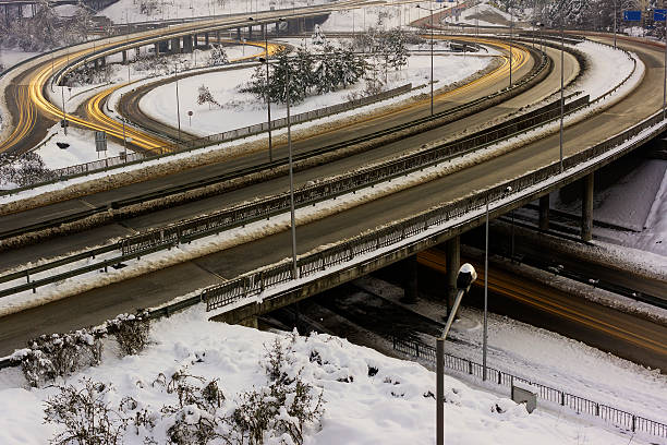 Węzeł drogowy (winter – zdjęcie