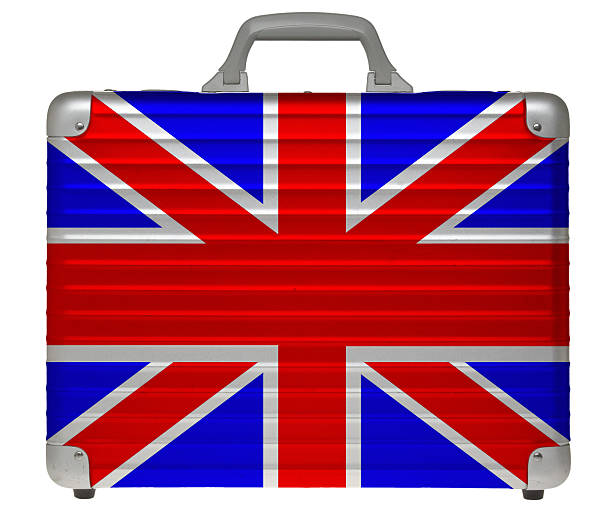 istock Pilot case with the flag of Great Britain 506195868