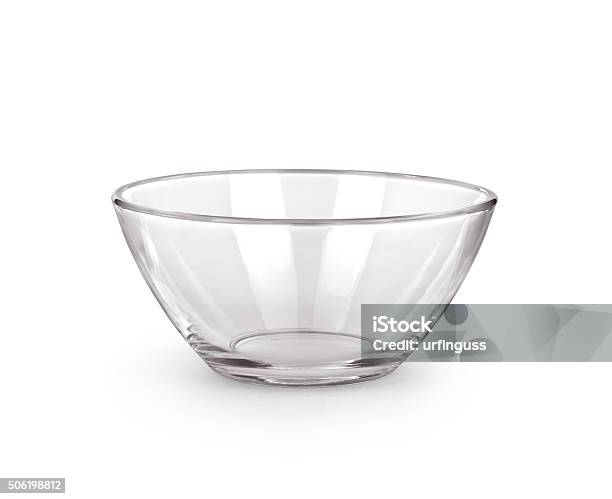 Empty Bowl Glass Isolated On The White Background Stock Photo - Download Image Now - Bowl, Glass - Material, Cut Out