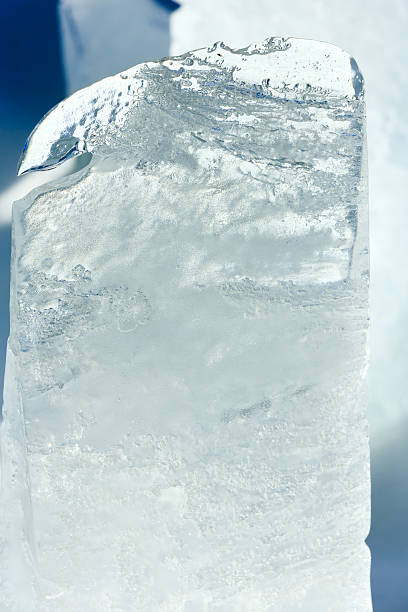 istock Glacial block of ice closeup. 506199262