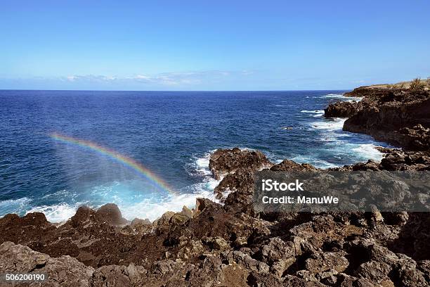 La Reunion West Coast Near Saint Leu Stock Photo - Download Image Now - Blue, Coastal Feature, Day