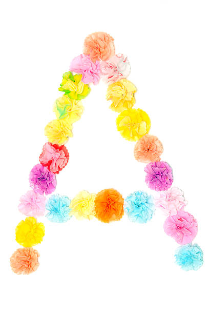 istock “A” Alphabet flowers made from paper craftwork 506200778