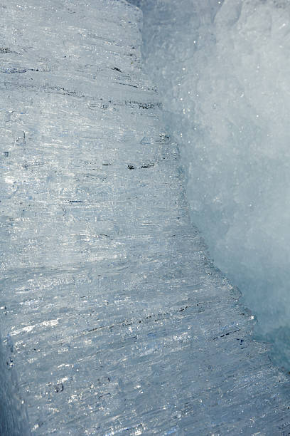 istock Glacial block of ice closeup. 506200810