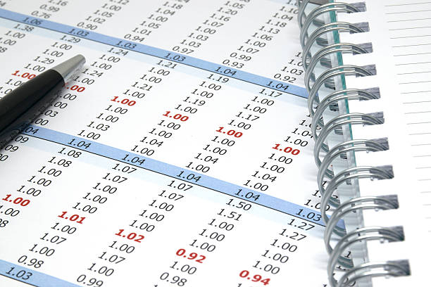 istock Pen and notebook on business paper 506200910