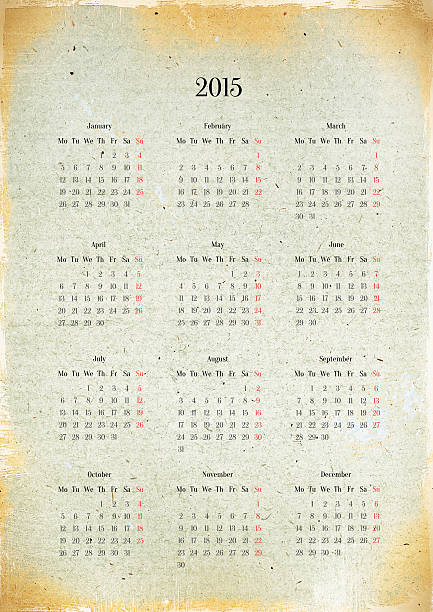 istock New 2015 calendar on old sheet of paper 506209073