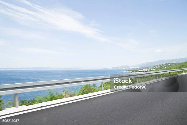 Road And Sea Stock Photo - Download Image Now - Asphalt, Backgrounds, Bent
