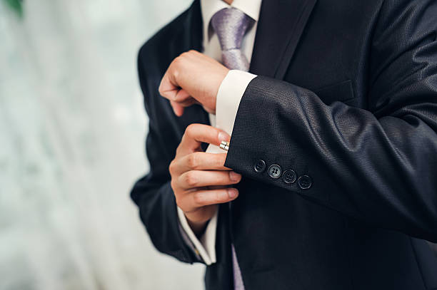 istock Man's style. dressing suit, shirt and necktie 506213345
