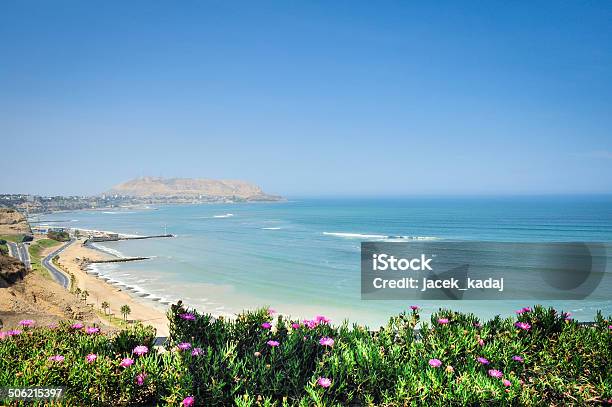 Beach In The District Of Miraflores In Lima Peru Stock Photo - Download Image Now - Lima - Peru, Beach, Peru