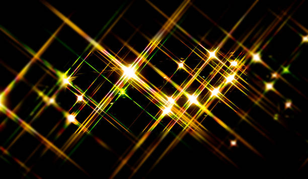 istock LED Lights Colors- bokeh effect with star rays 506217304