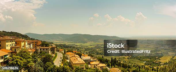 Cortona Landscape Stock Photo - Download Image Now - Agricultural Building, Agricultural Field, Beauty