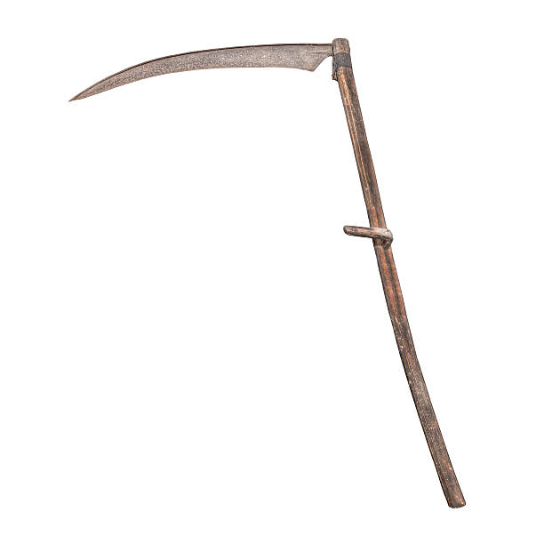 Metal arch hand saw on a diamond metal background