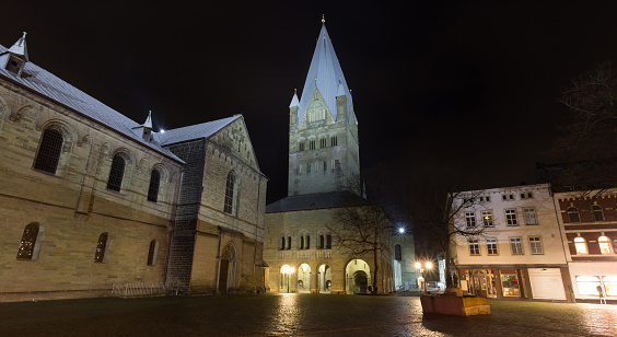 st patrokli dom soest germany in the evening