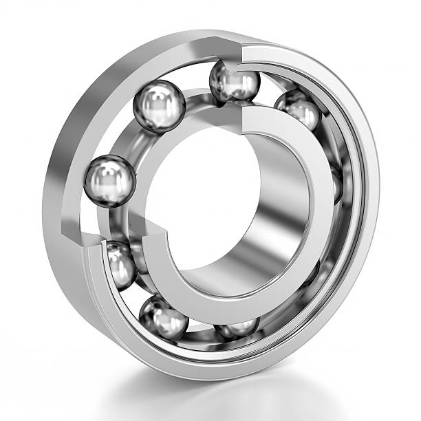 istock Cutted Ball Bearing over a white background 506220398