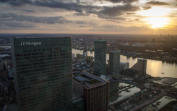 JPMorgan Europe Ltd headquarters, London stock photo