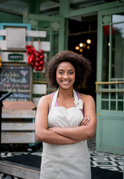 istock Business owner at a restaurant 506236214