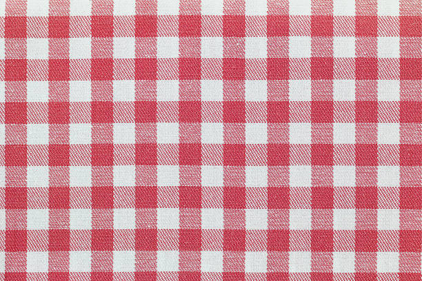 istock Photo of fabric with checked pink Gingham pattern 506236468