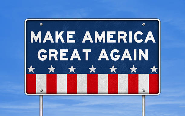 istock Make America great again - road sign concept 506237732