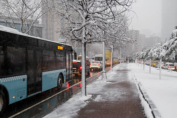 istock Winter traffic in Istanbul 506237878